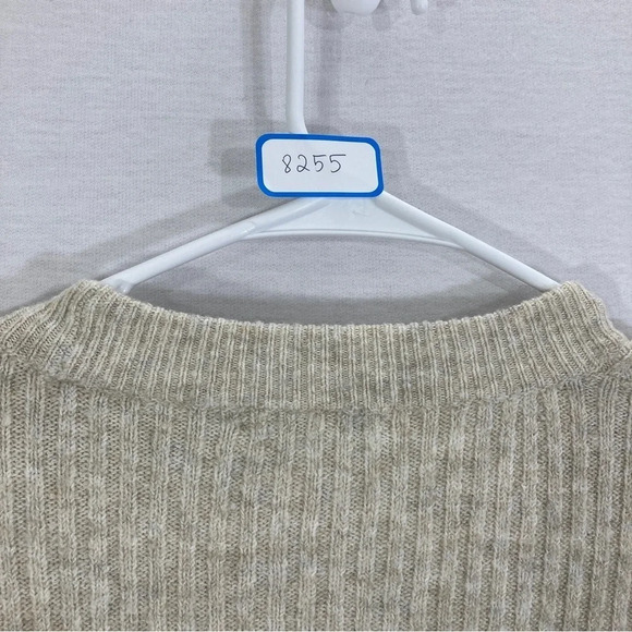 Madewell Cream/Oatmeal Soft Cozy Wool Blend Sweater size Medium - Picture 9 of 9